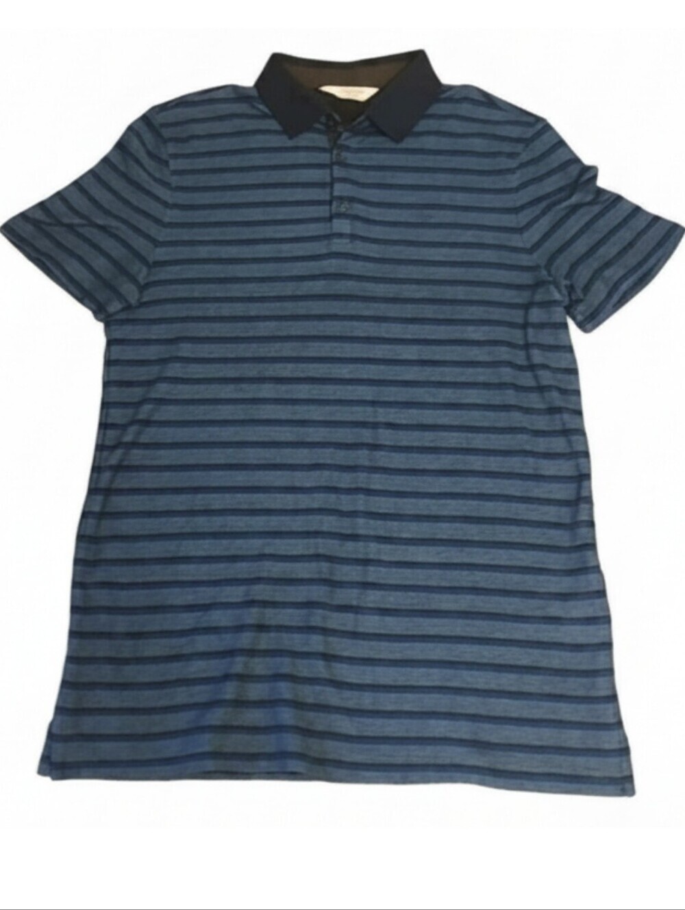 CALVIN KLEIN MEN'S 100% COTTON SOFT POLO SHIRT (DARK BLUE SMALL)
